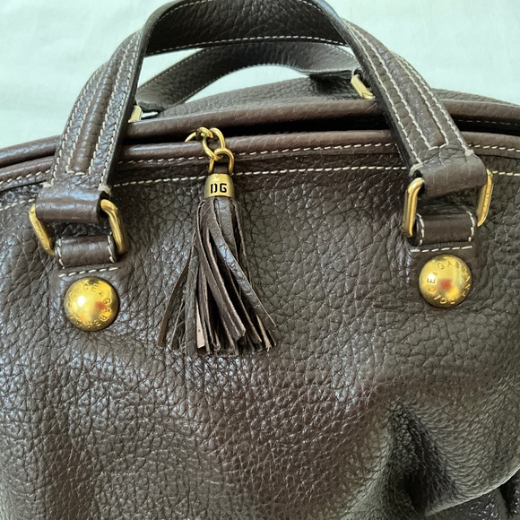 DOLCE & GABBANA Leather Weekender Duffle Satchel Brown - Picture 3 of 16